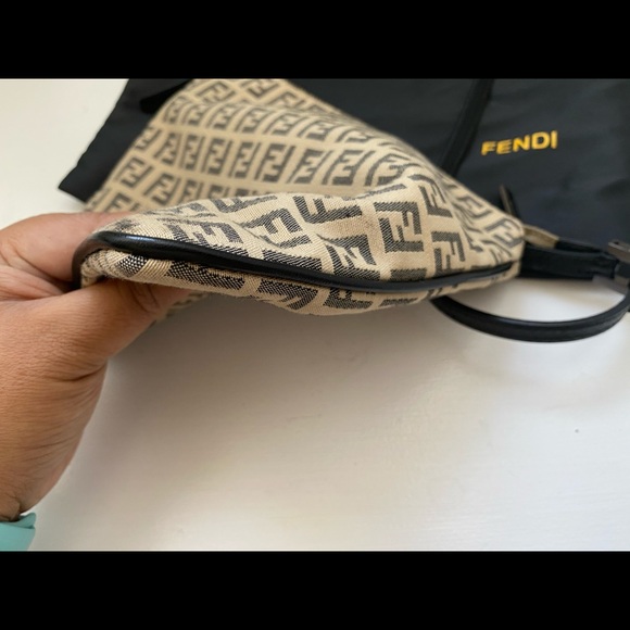 SOLD Fendi Brown Zucchino Canvas Mini Crossbody - Picture 4 of 13